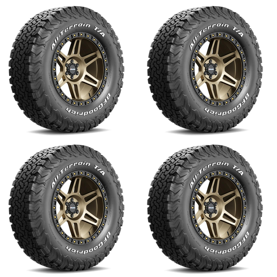 Paquete de 4 Llantas 34X12.50 R18LT 121R BFGoodrich All-Terrain T/A KO2