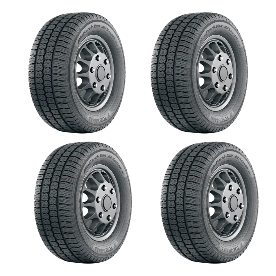 Kit 4 Llantas Yokohama LT245/75 R16 BluEarth-Van All Season RY61