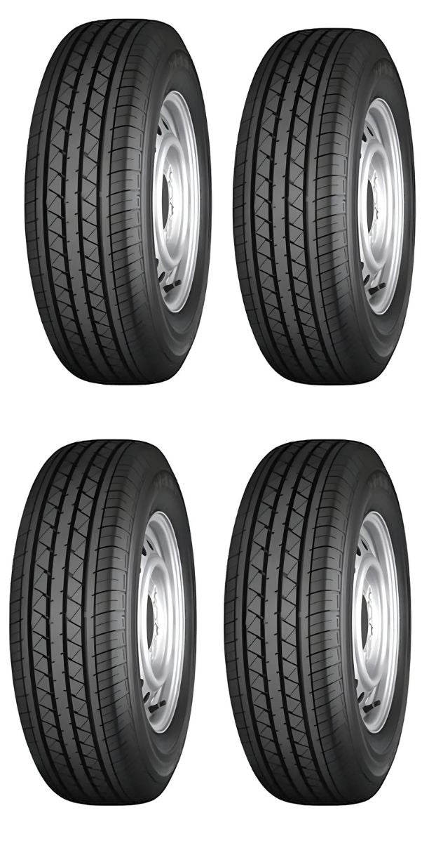 Kit 4 Llantas Yokohama 205/70 R15C BluEarth-Van RY53A