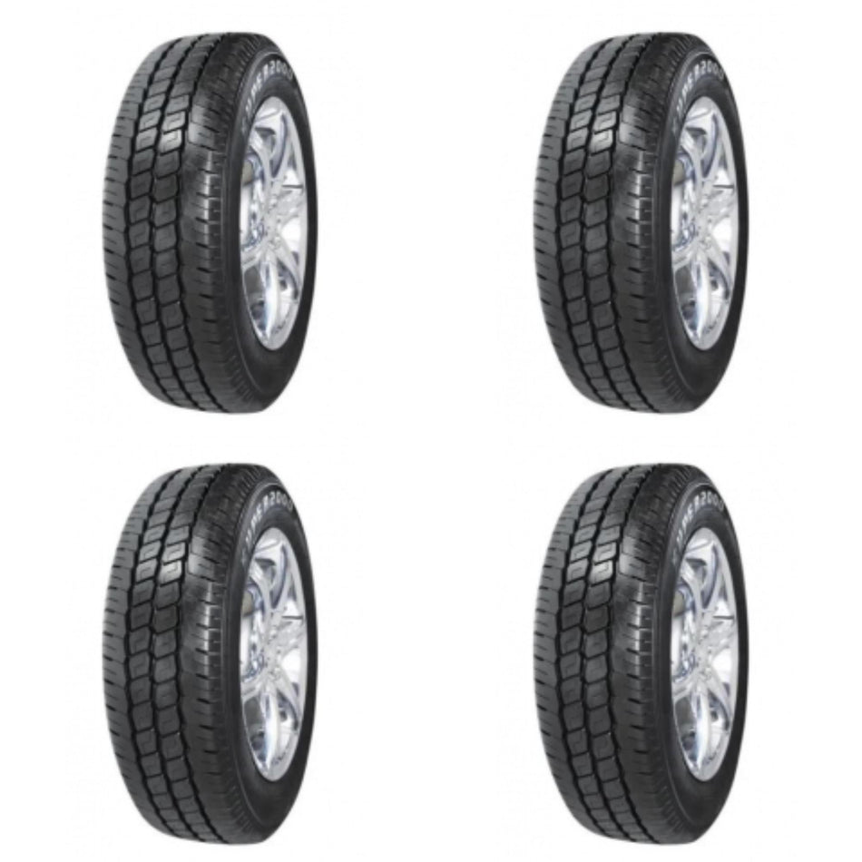 Paquete de 4 Llantas 175/70 R13 82H Nortenha MNT Renovada