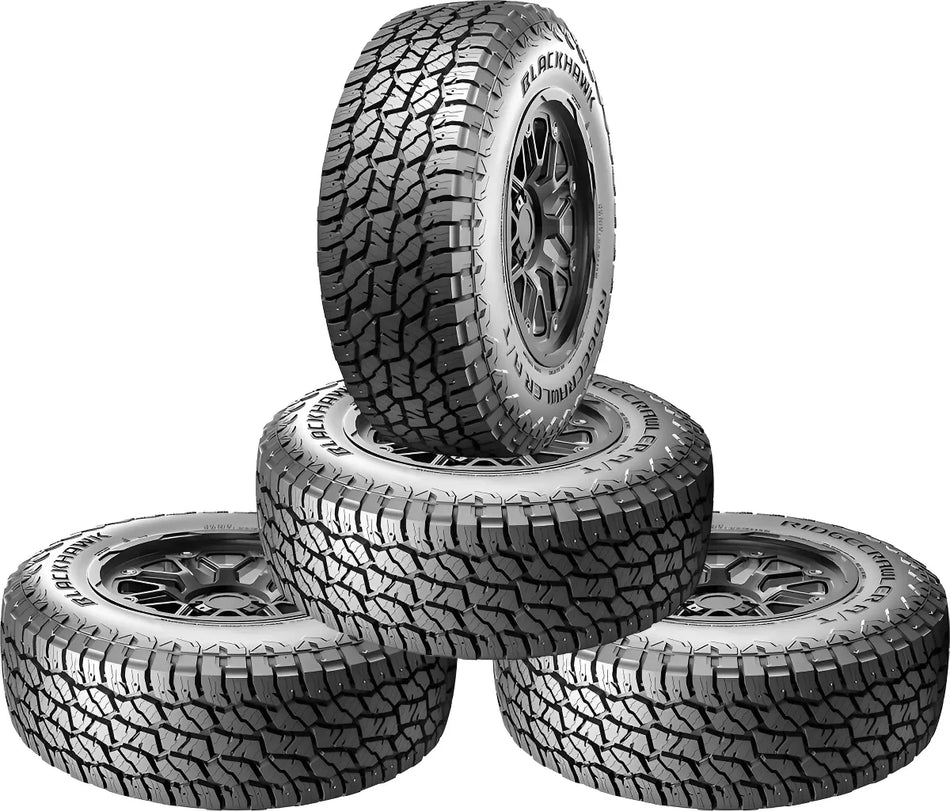 Kit 4 llantas 35X12.50R17LT-10C 125R BLACKHAWK RIDGECRAWLER A/T AUTO
