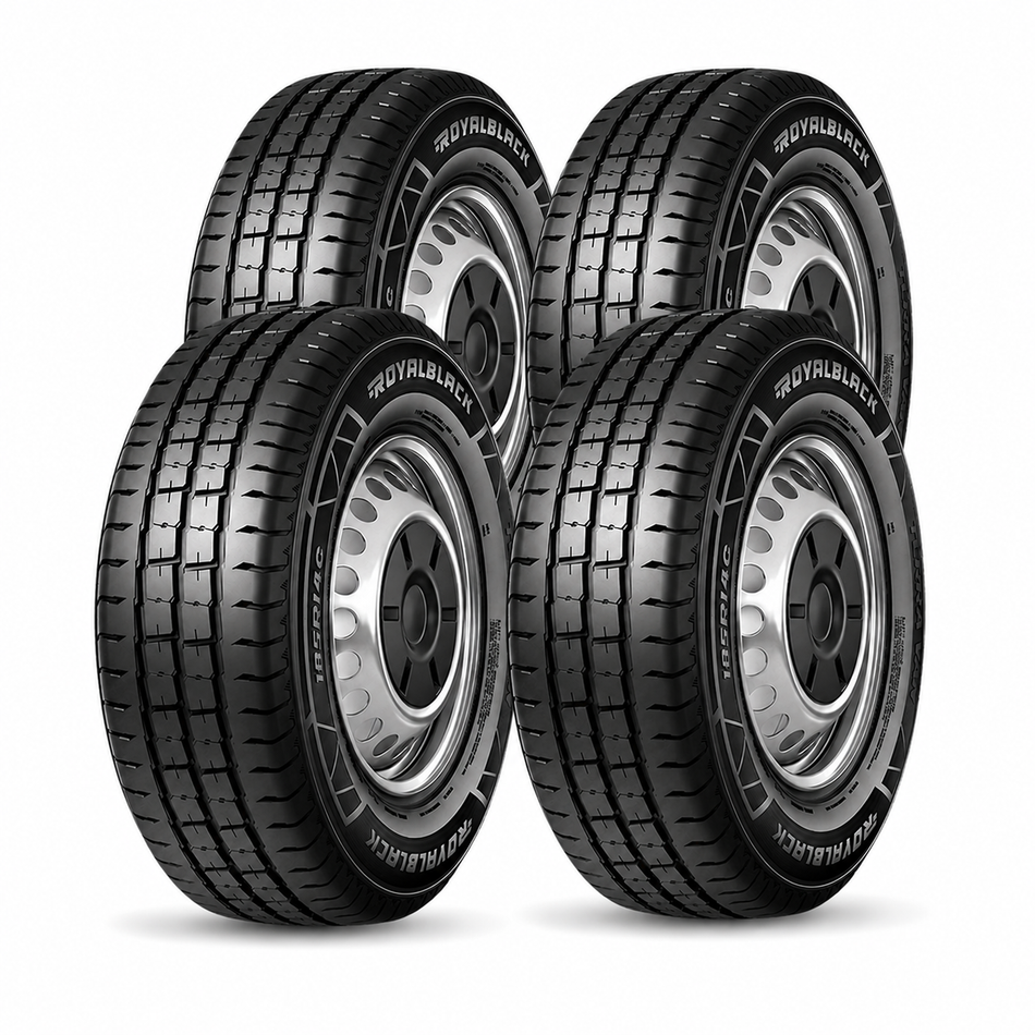Paquete de 4 Llantas 195/60 R16C 99/97T Royal Black TERRAVAN