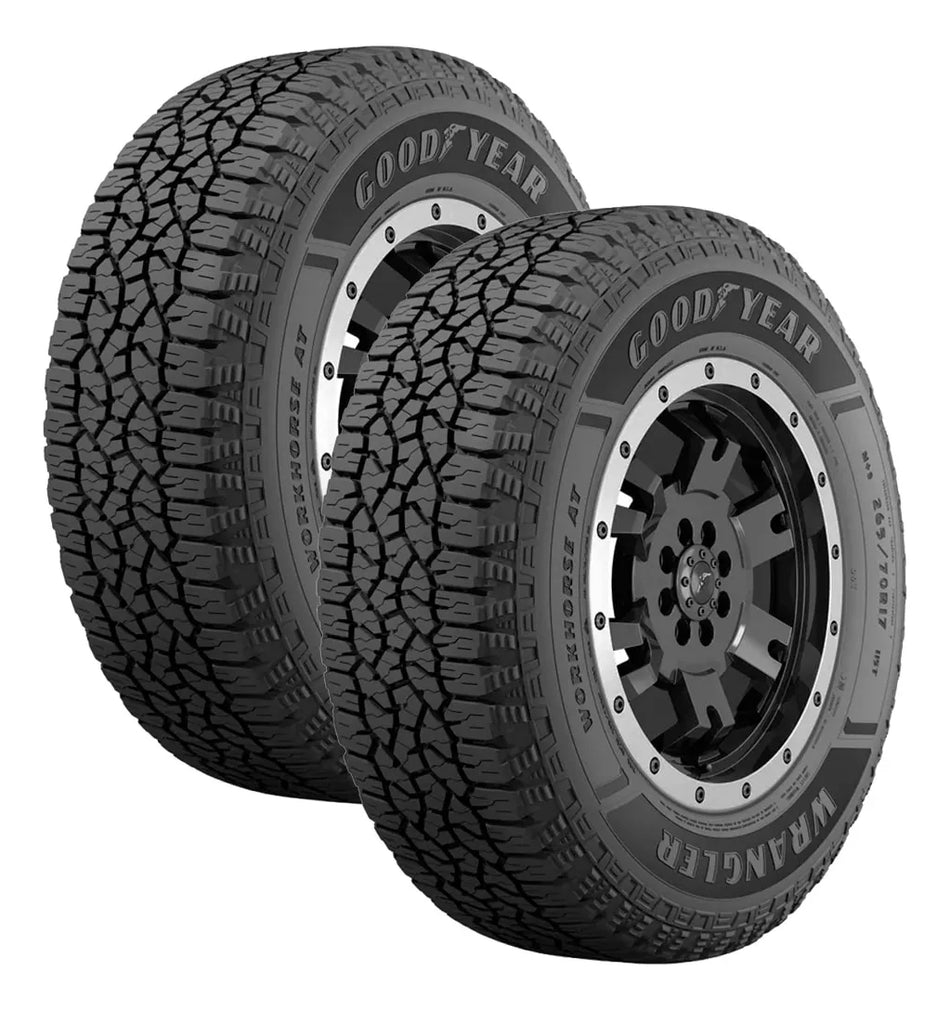 Kit 2 llantas 31X10.50R15LT 109S GOODYEAR WRANGLER WORKHORSE AT AUTO